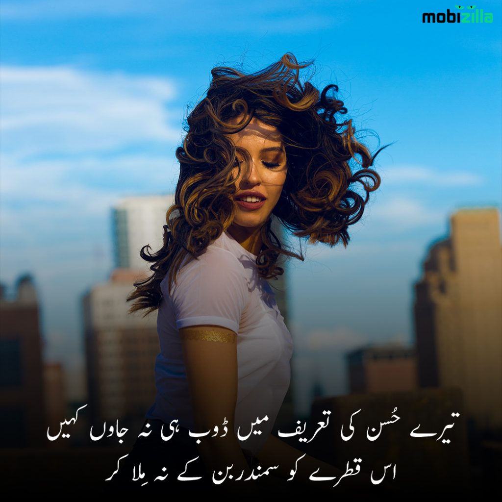 poetry on beauty in urdu