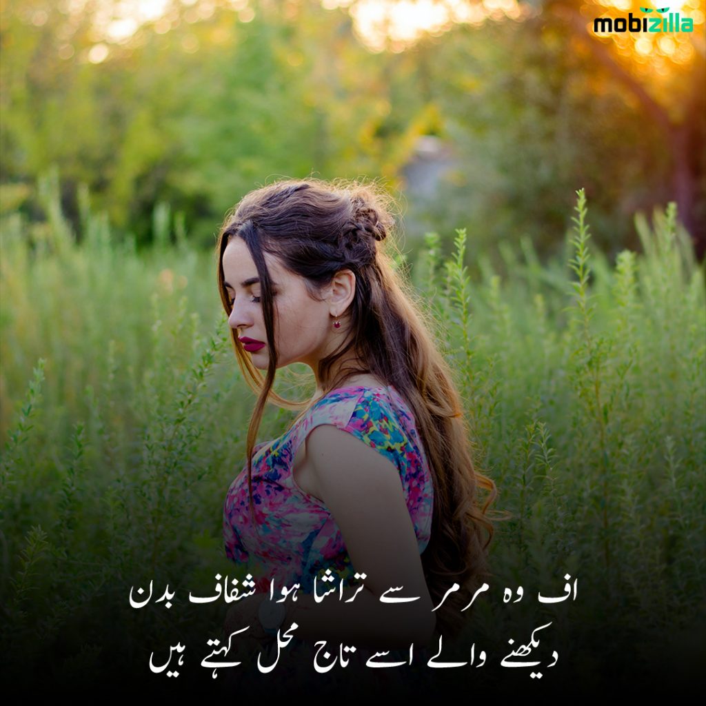 Poetry on beauty in Urdu