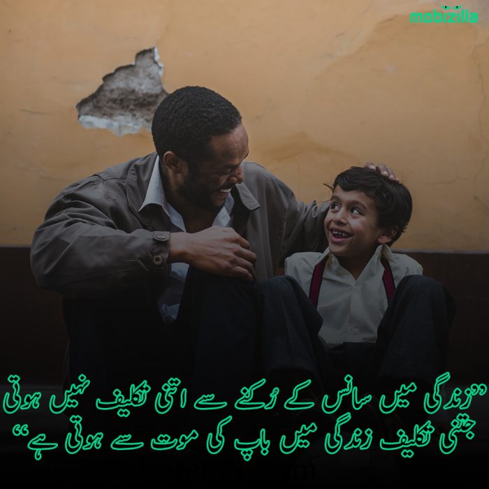father day poetry in urdu two lines
