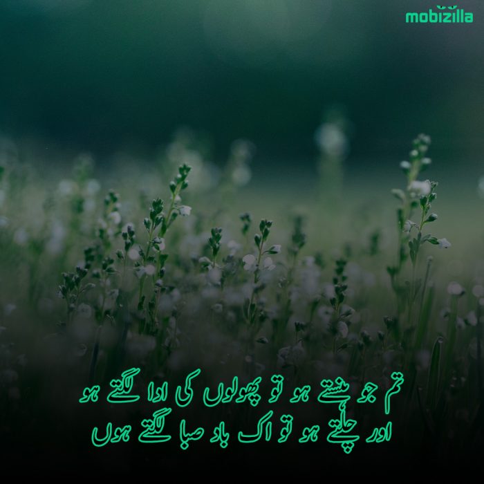 flower poetry in urdu