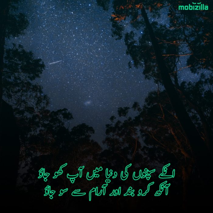Good Night Poetry in Urdu