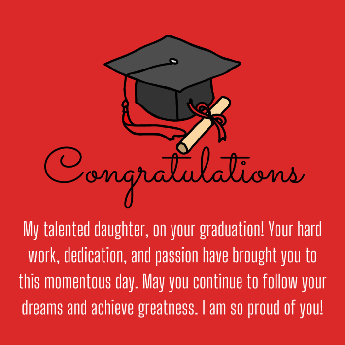 Graduation Wishes for Daughter