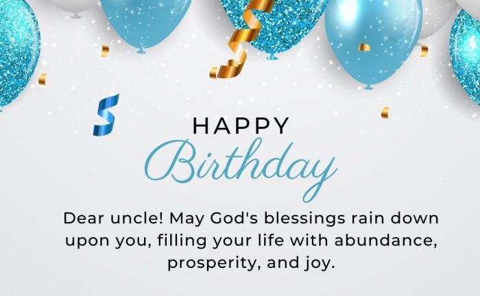 Religious Birthday Wishes for Uncle