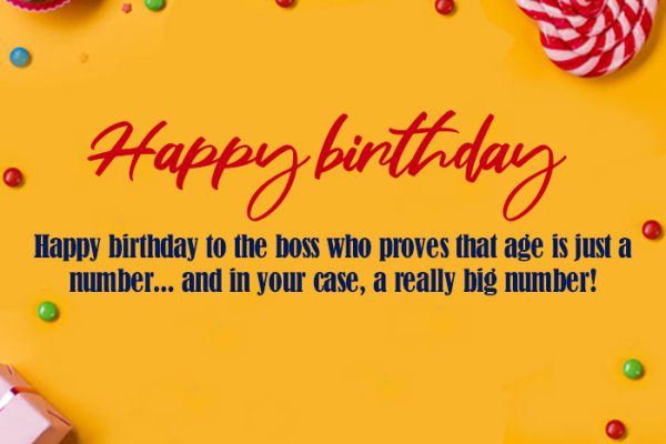 Funny Birthday Wishes for Boss with Images
