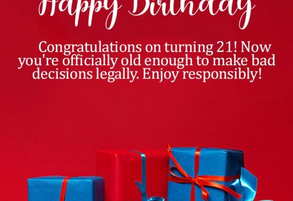 Best Funny 21st Birthday Wishes, Messages, & Quotes with Images