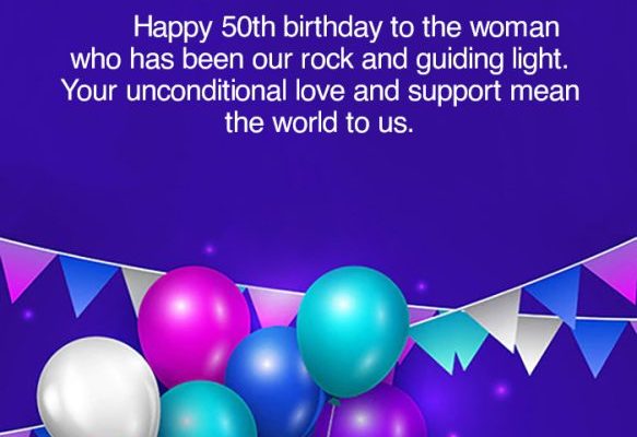 Best Happy 50th Birthday Wishes for Mom with Images