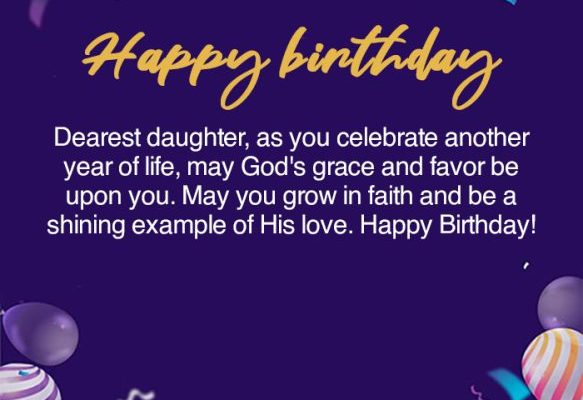 Best Religious Birthday Wishes & Blessing for Daughter